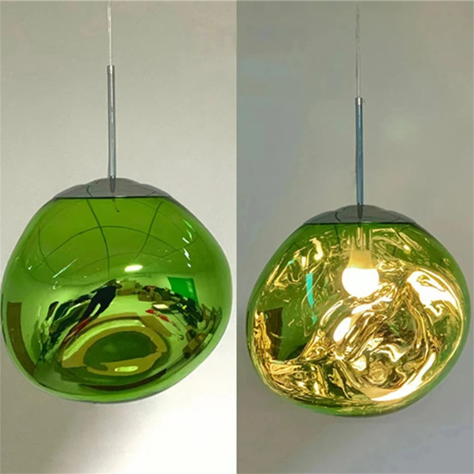 Conjunto Completo de Lustre Pendente Moderno Luxuoso em Lava Macaron Estilo Nórdico