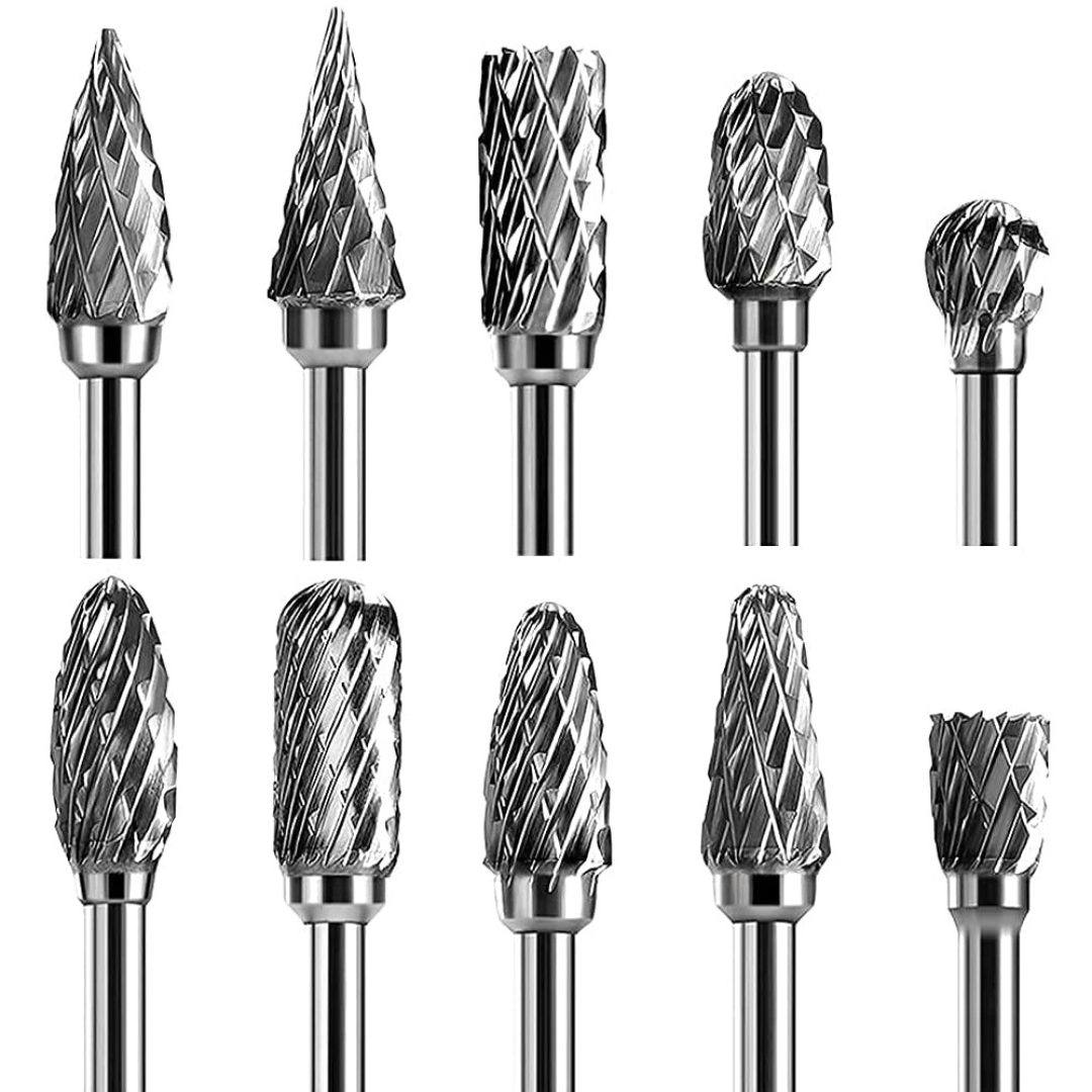 Conjunto de 10 Brocas Rotativas para Perfuração de Precisão