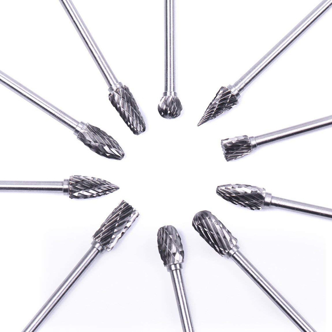 Conjunto de 10 Brocas Rotativas para Perfuração de Precisão