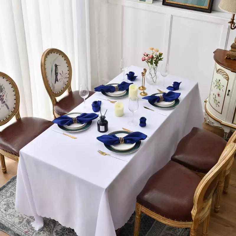 Conjunto de 12 Guardanapos de Tecido para Mesa Posta em Cetim