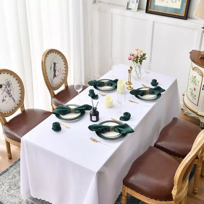 Conjunto de 12 Guardanapos de Tecido para Mesa Posta em Cetim