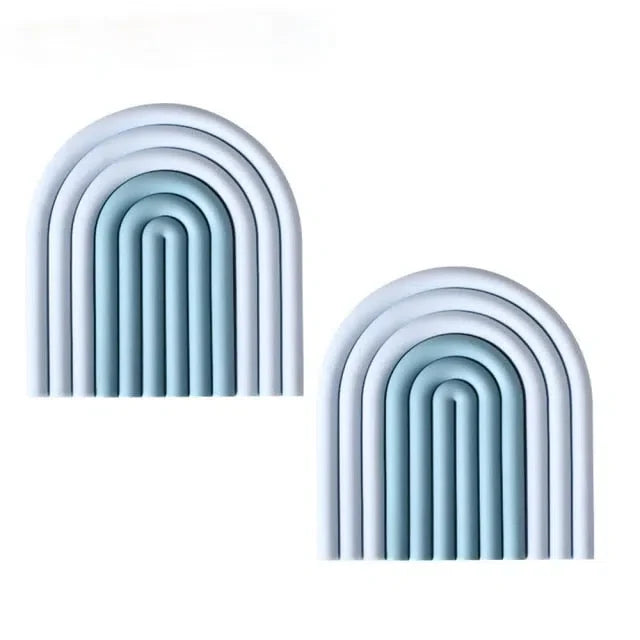 Conjunto de 2 Porta Copos de Silicone Estilo Nórdico Colorido