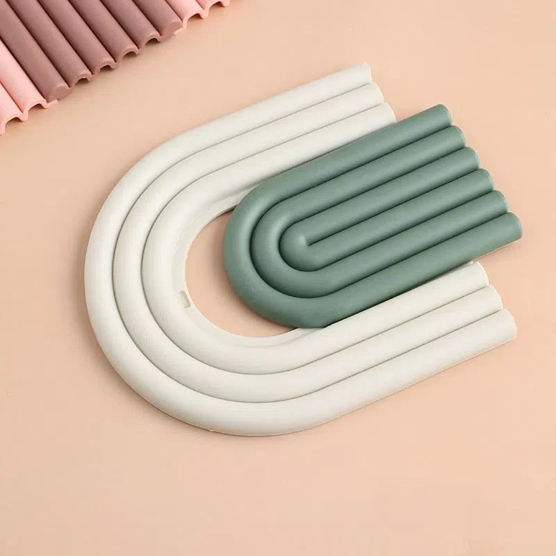 Conjunto de 2 Porta Copos de Silicone Estilo Nórdico Colorido