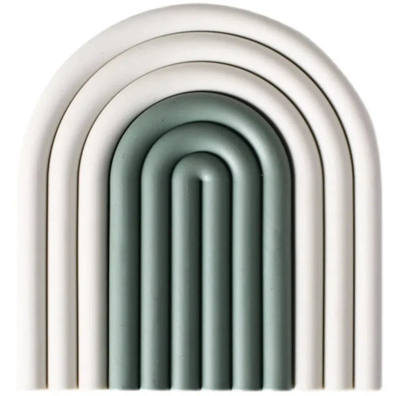Conjunto de 2 Porta Copos de Silicone Estilo Nórdico Colorido