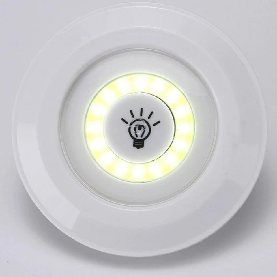 Conjunto de 3 Luminárias LED Sem Fio com Controle Remoto para Iluminação Prática