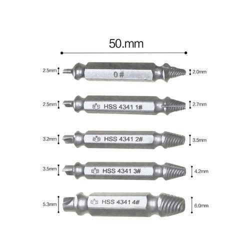 Conjunto de 5 Brocas Extratoras de Parafuso Ultra Resistente