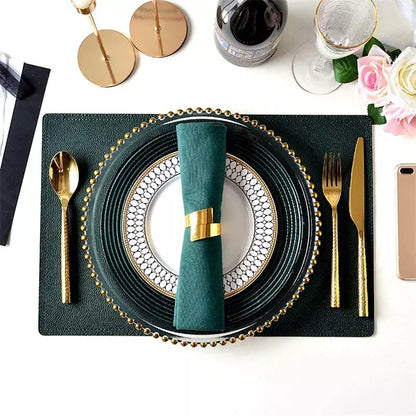 Conjunto de 6 Anéis de Guardanapos de Tecido Espiral - Decoração de Mesa Elegante