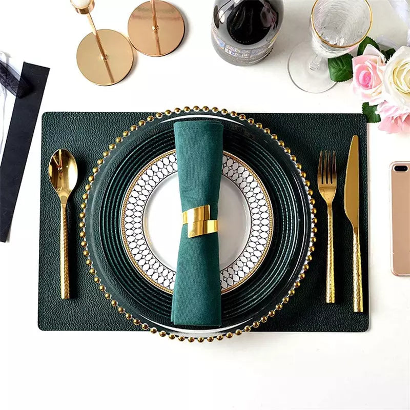 Conjunto de 6 Anéis de Guardanapos de Tecido Espiral - Decoração de Mesa Elegante
