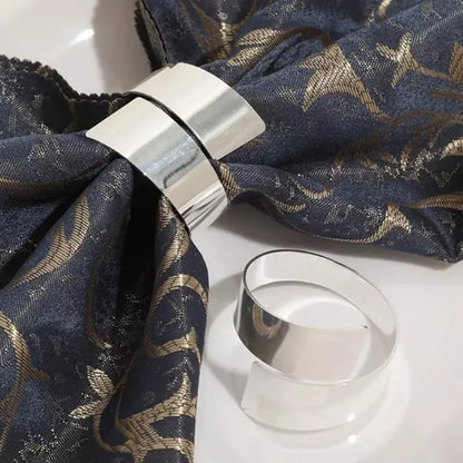 Conjunto de 6 Anéis de Guardanapos de Tecido Espiral - Decoração de Mesa Elegante