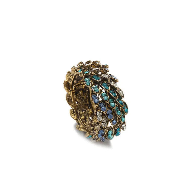 Conjunto de Anéis para Guardanapo com Strass - 10 Peças Decorativas