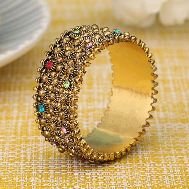 Conjunto de Anéis para Guardanapo com Strass - 10 Peças Decorativas
