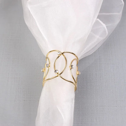 Conjunto de Anéis para Guardanapo em Aço Inoxidável - 6 Peças