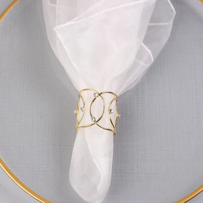 Conjunto de Anéis para Guardanapo em Aço Inoxidável - 6 Peças