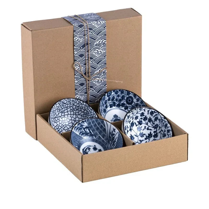 Conjunto de Bowls de Cerâmica Japonesa - Design Elegante e Funcional