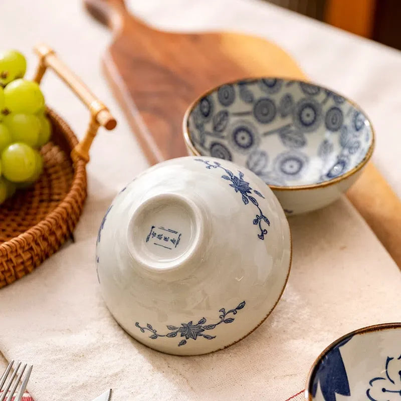Conjunto de Bowls de Cerâmica Japonesa - Design Elegante e Funcional