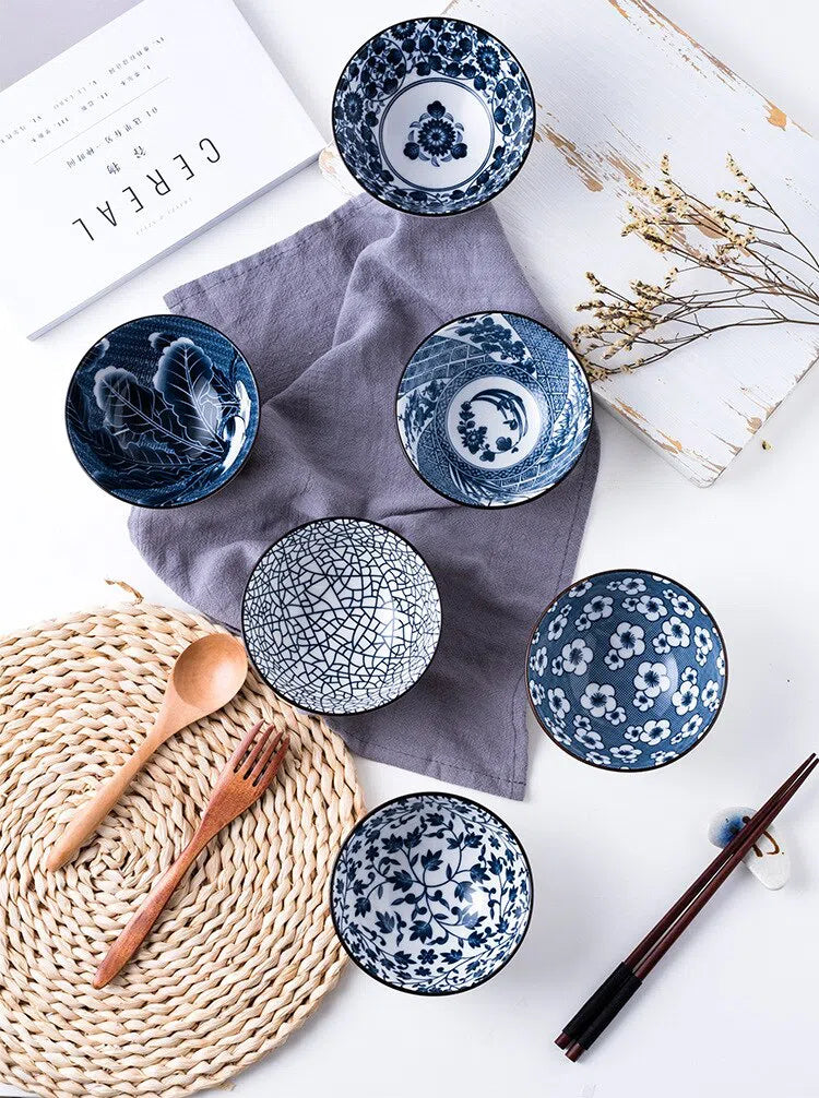Conjunto de Bowls de Cerâmica Japonesa - Design Elegante e Funcional