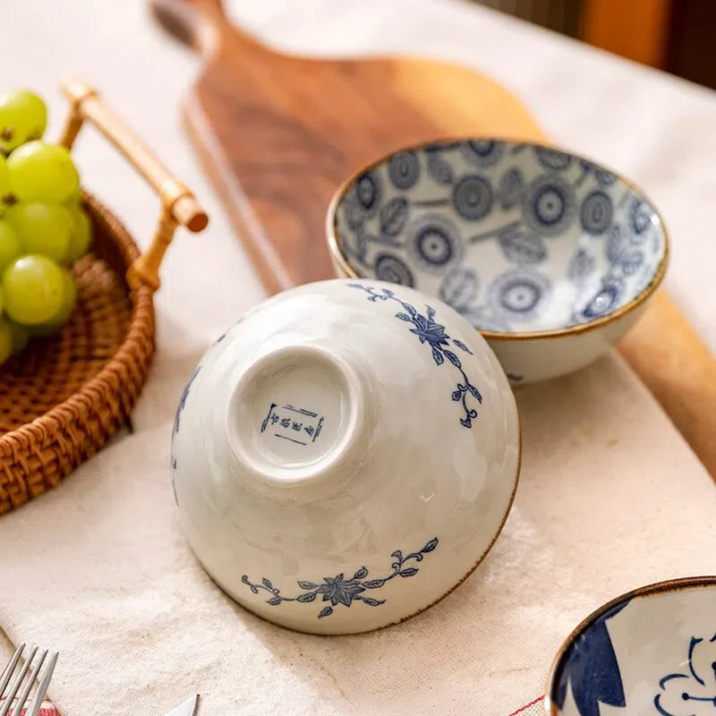 Conjunto de Bowls de Cerâmica Japonesa - Design Elegante e Funcional