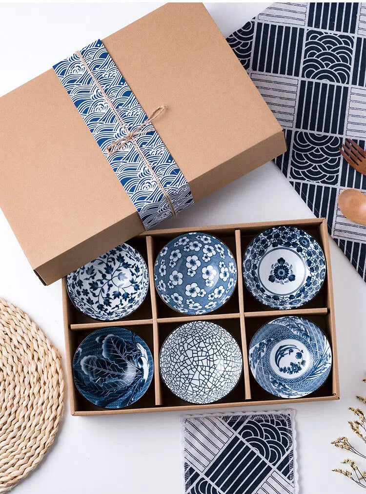 Conjunto de Bowls de Cerâmica Japonesa - Design Elegante e Funcional
