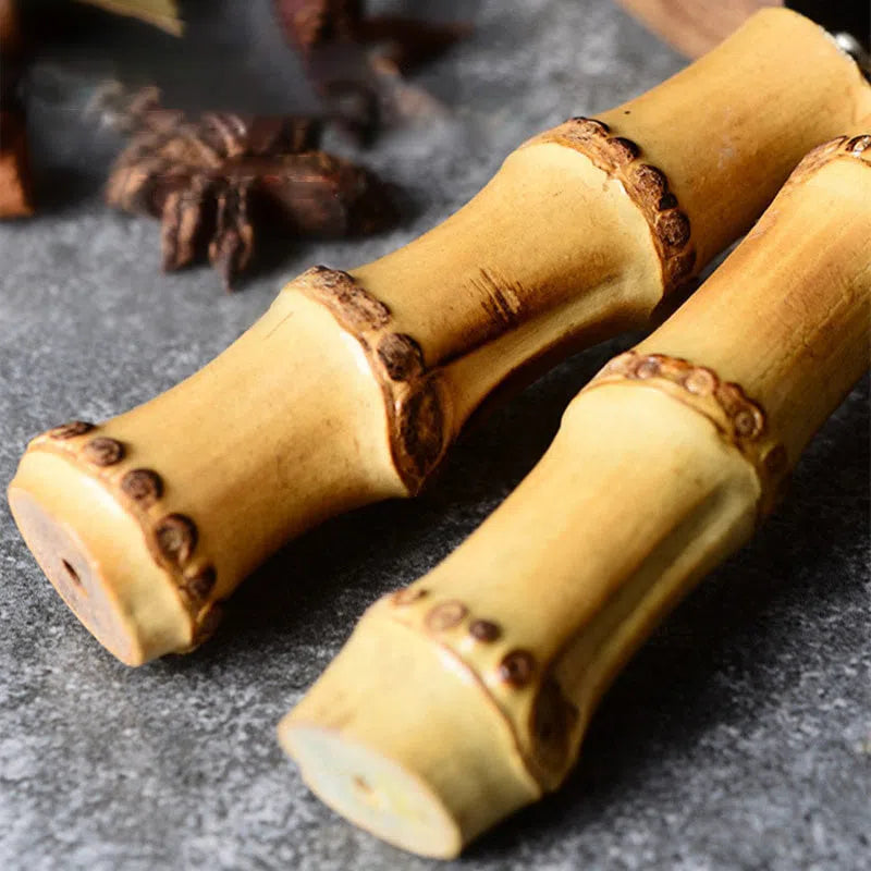 Conjunto de Cortadores de Queijo em Aço Inox com Cabo de Bambu - 4 Peças