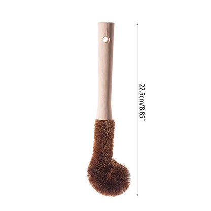 Conjunto de Escovas de Bambu para Limpeza de Cozinha - 4 Peças Ecológicas