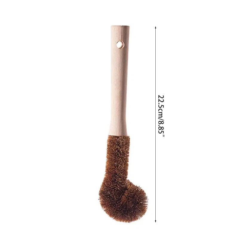 Conjunto de Escovas de Bambu para Limpeza de Cozinha - 4 Peças Ecológicas