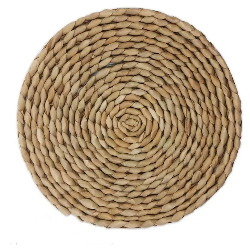 Conjunto de Jogos Americanos em Palha Rattan - 4 Peças para Mesa