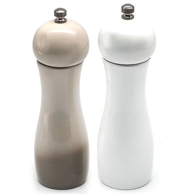 Conjunto de Moedores de Sal e Pimenta de Cerâmica - Acessório de Cozinha Prático e Elegante