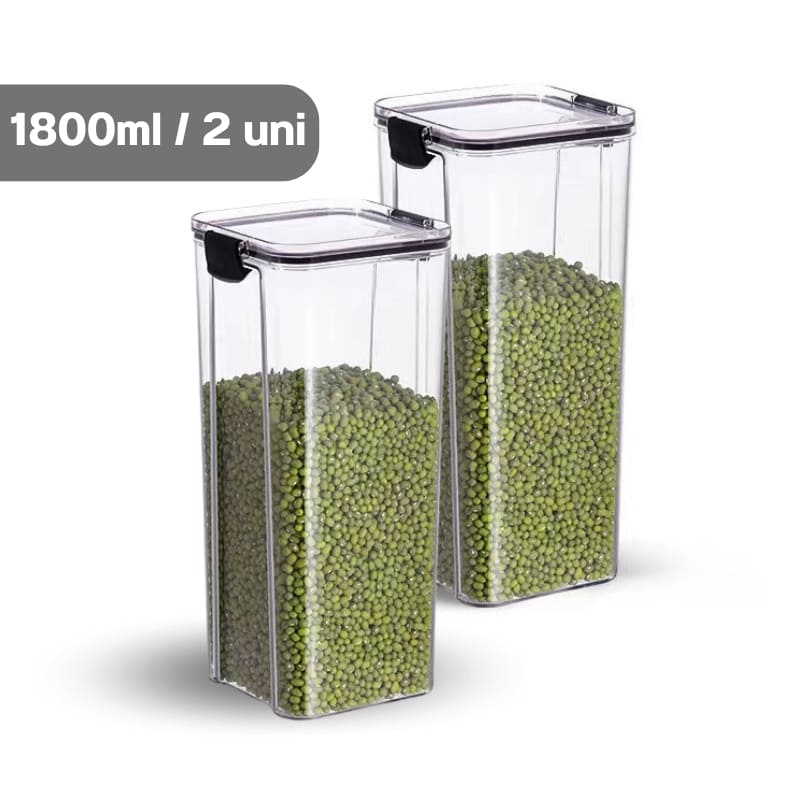Conjunto de Potes Herméticos para Armazenamento de Mantimentos