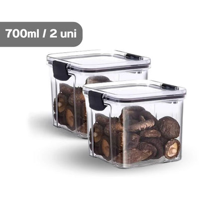 Conjunto de Potes Herméticos para Armazenamento de Mantimentos