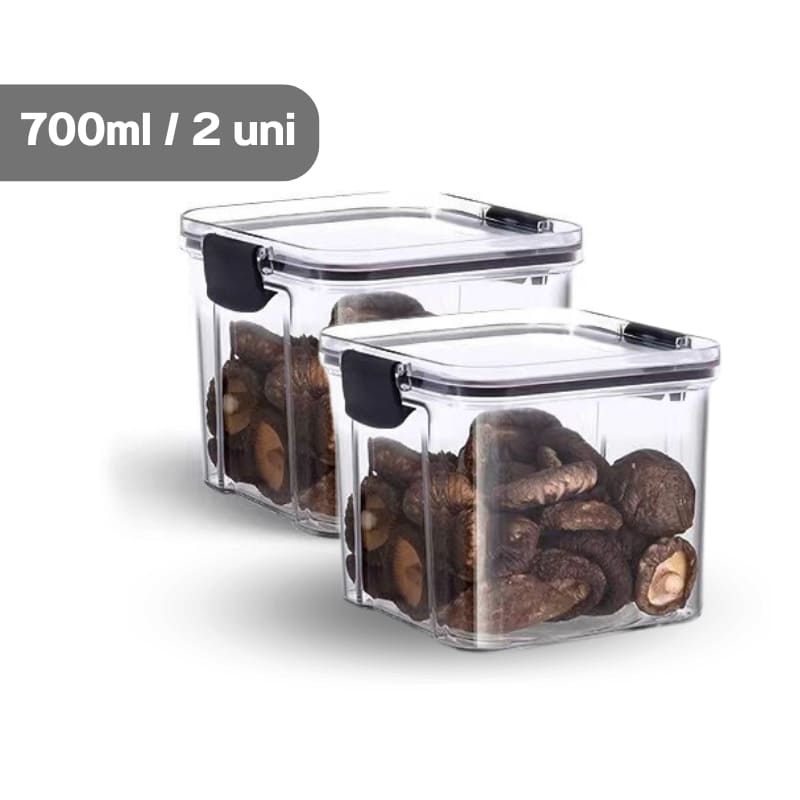 Conjunto de Potes Herméticos para Armazenamento de Mantimentos