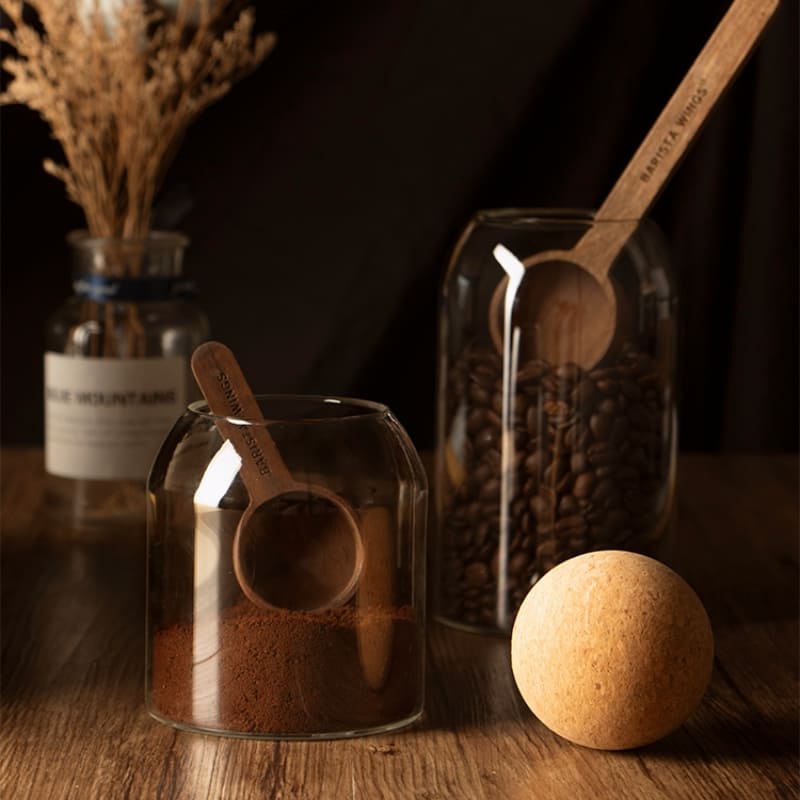 Conjunto de Potes de Vidro Borossilicato com Tampa de Cortiça - Armazenamento Prático e Elegante