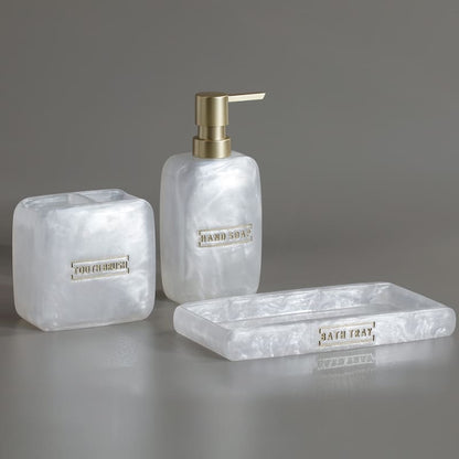 Conjunto de Saboneteira e Acessórios para Banheiro - Kit Lavabo 3 Peças