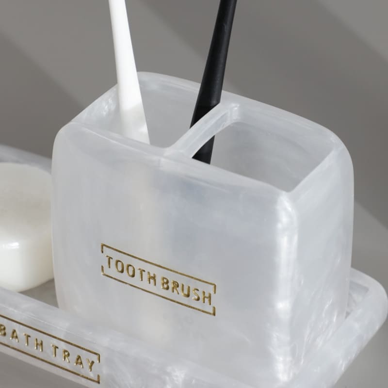 Conjunto de Saboneteira e Acessórios para Banheiro - Kit Lavabo 3 Peças