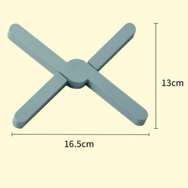 Conjunto de Suportes de Panela em Silicone Dobrável - 4 Unidades