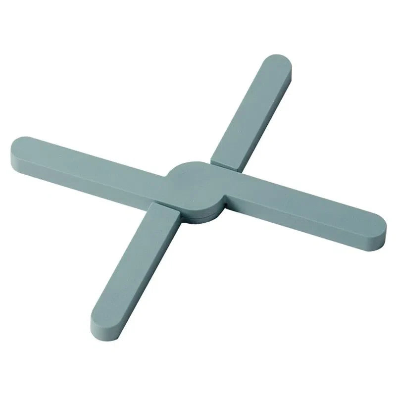 Conjunto de Suportes de Panela em Silicone Dobrável - 4 Unidades