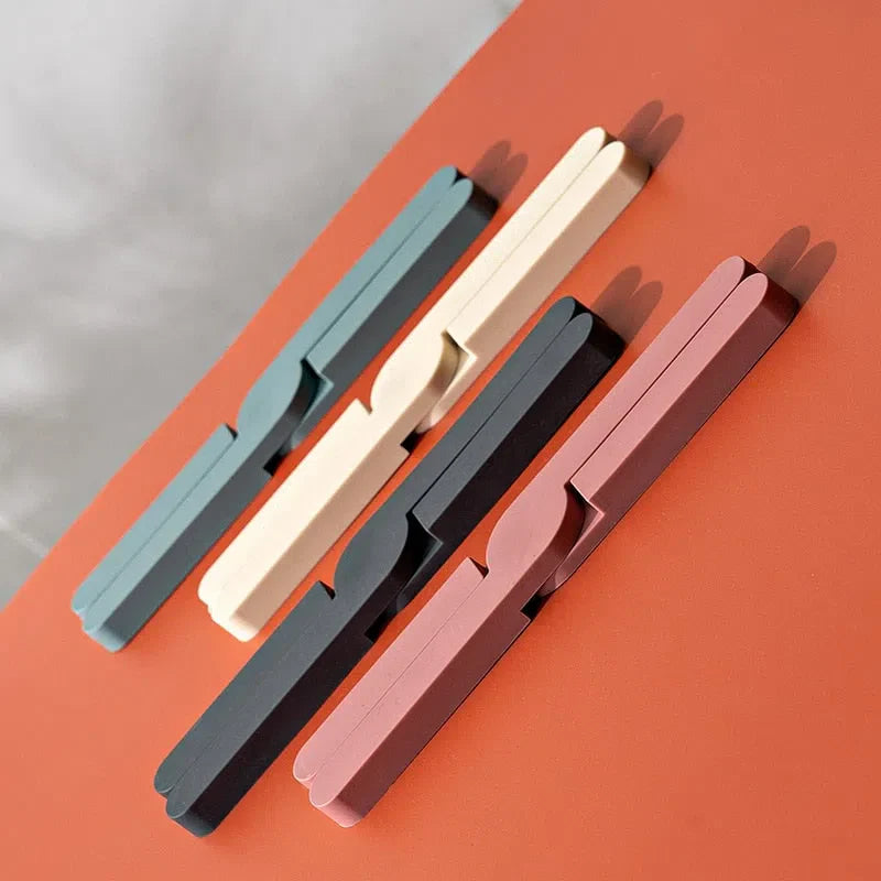 Conjunto de Suportes de Panela em Silicone Dobrável - 4 Unidades