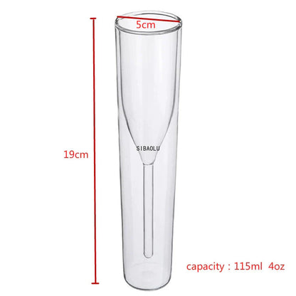 Conjunto de Taças de Vidro Duplo - 2 Peças para Bebidas