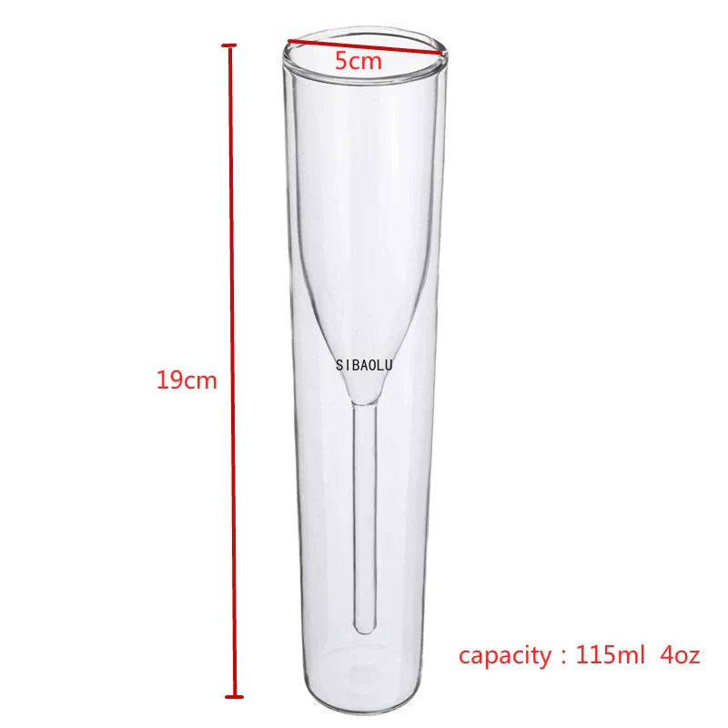 Conjunto de Taças de Vidro Duplo - 2 Peças para Bebidas
