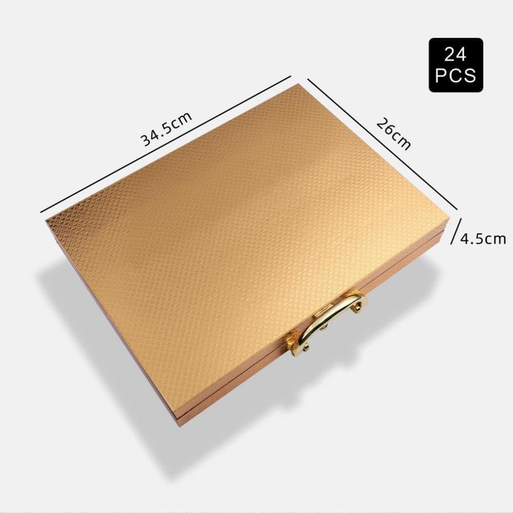 Conjunto de Talheres de Aço Inoxidável 24 Peças - Qualidade Premium