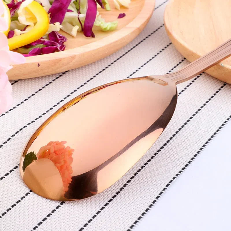 Conjunto de Talheres para Salada em Aço Inoxidável - 16 Peças