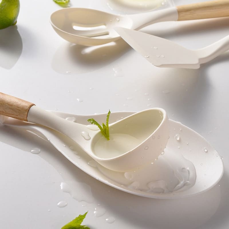 Conjunto de Utensílios de Cozinha 14 Peças em Silicone com Organizador