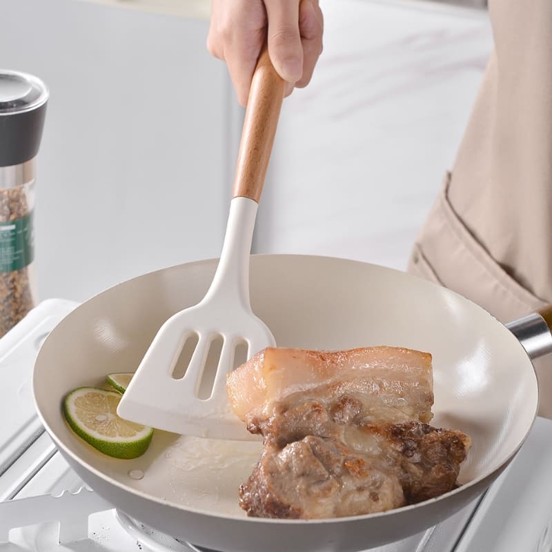 Conjunto de Utensílios de Cozinha 14 Peças em Silicone com Organizador