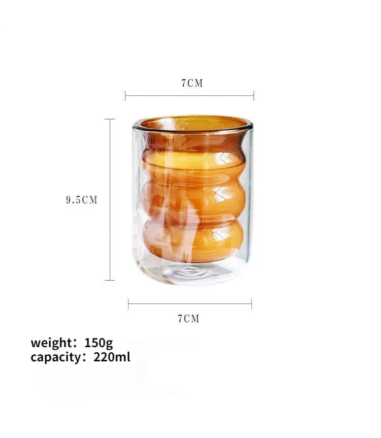 Copo Colorido de Dupla Camada 220ml - Coleção Arco-Íris