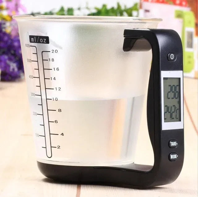 Copo Medidor com Balança Digital Integrada para Cozinha