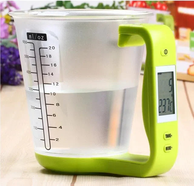 Copo Medidor com Balança Digital Integrada para Cozinha