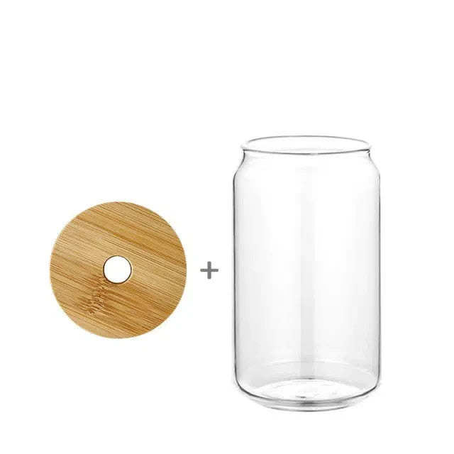 Copo Minimalista com Tampa de Bambu - Capacidade 320ml e 480ml