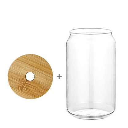 Copo Minimalista com Tampa de Bambu - Capacidade 320ml e 480ml