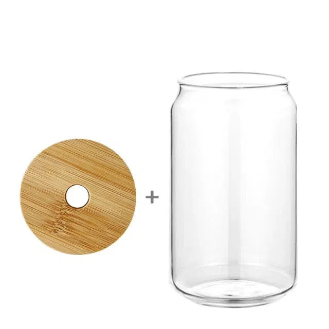 Copo Minimalista com Tampa de Bambu - Capacidade 320ml e 480ml