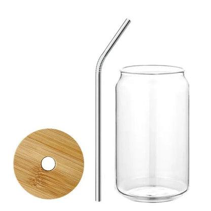 Copo Minimalista com Tampa de Bambu - Capacidade 320ml e 480ml