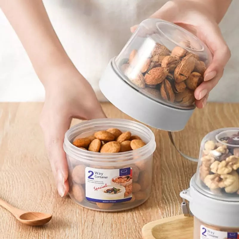 Copo Portátil para Cereais, Saladas e Frutas - Ideal para Café da Manhã